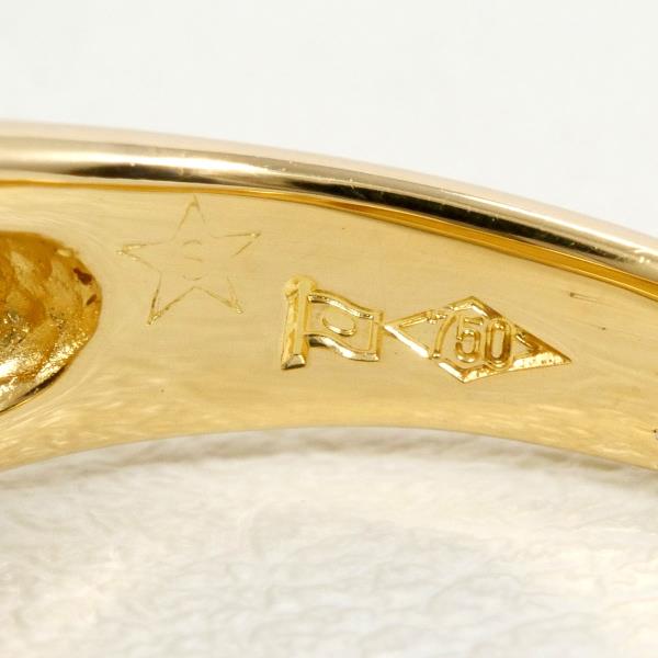 K18 Yellow Gold Diamond Ring 14号 in Excellent Condition