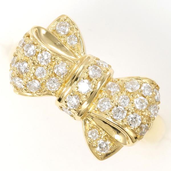 K18 Yellow Gold Diamond Ring 10.5