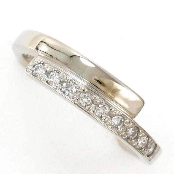 K18 White Gold Diamond Ring Size 13 in Excellent Condition