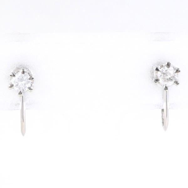 PT850 Platinum Diamond Earrings in Excellent Condition