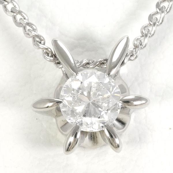 PT850 Platinum Diamond Necklace 0.19ct in Excellent Condition