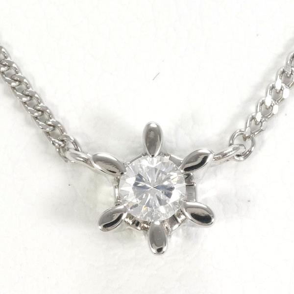 PT850 Platinum Diamond Necklace 0.17ct in Excellent Condition