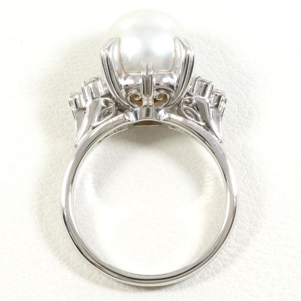 PT900 Platinum Pearl Ring 11.5 in Excellent Condition