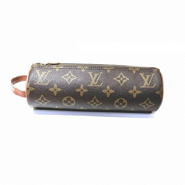 Louis Vuitton Monogram Trousse Ronde M47626 Pen Case Pouch in Good Condition