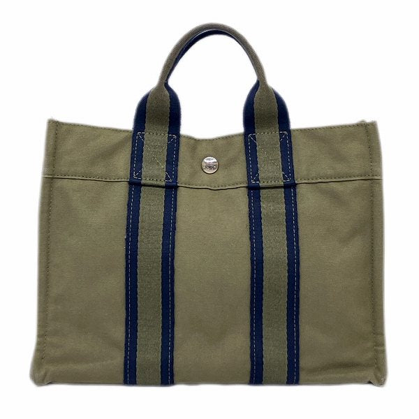 Hermes Canvas Fourre-Tout PM Tote Bag