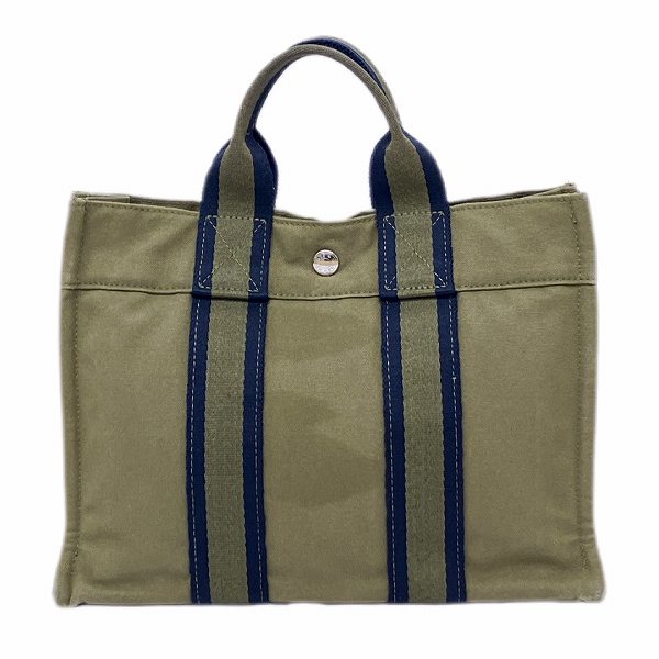 Hermes Canvas Fourre-Tout PM Tote Bag in Good Condition