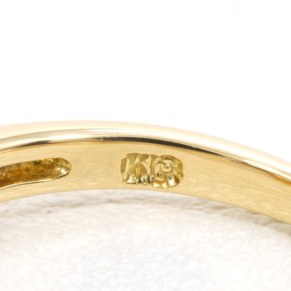 K18 Yellow Gold Diamond Ring 3号 in Excellent Condition