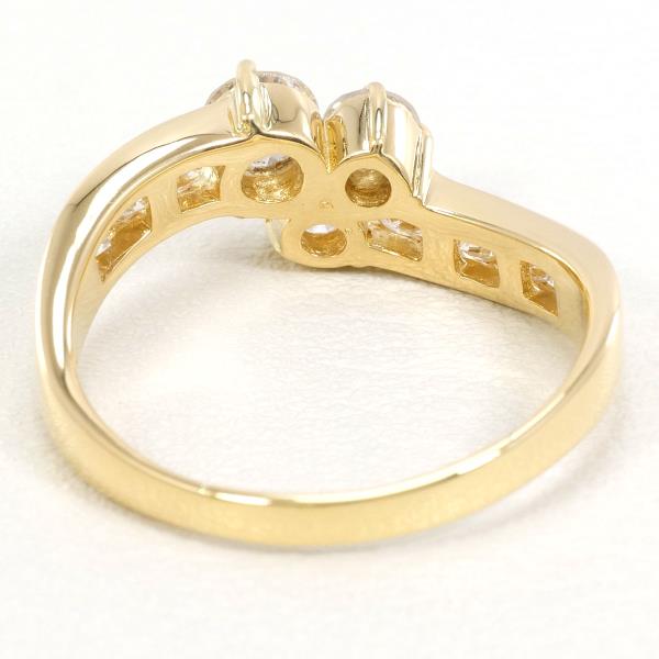 K18 Yellow Gold Diamond Ring 10.5