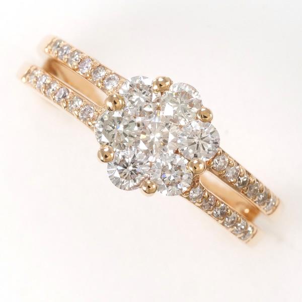 K18 Pink Gold Diamond Ring 11