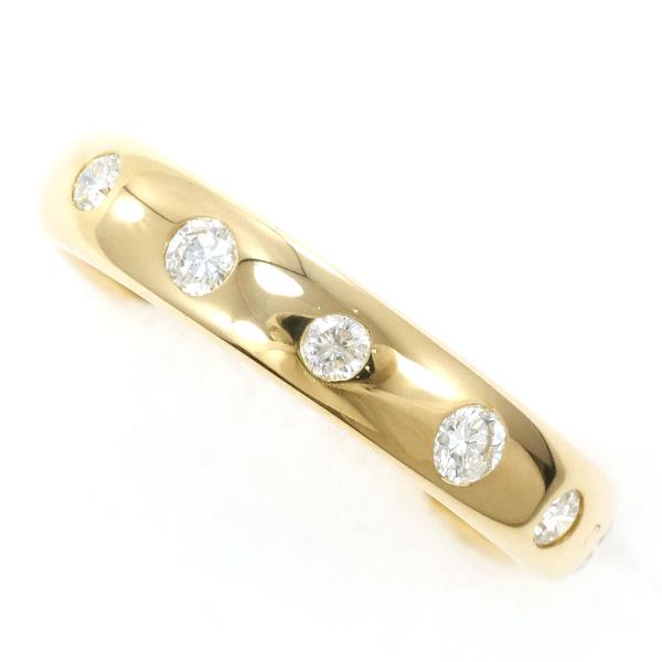 K18 Yellow Gold Diamond Ring 5.5 in Pristine Condition