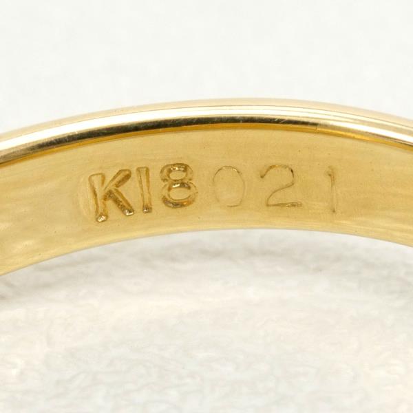 K18 Yellow Gold Diamond Ring 13 in Excellent Condition