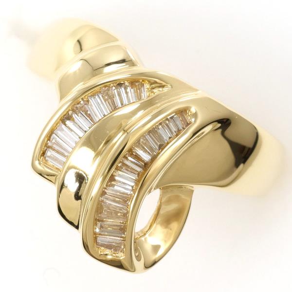 K18 Yellow Gold Diamond Ring 10.5