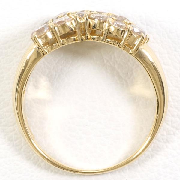 K18 Yellow Gold Diamond Ring 10号 1.10ct in Excellent Condition