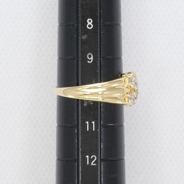 K18 Yellow Gold Diamond Ring 10号 1.10ct in Excellent Condition