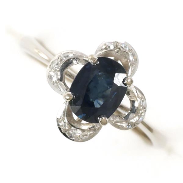 K14 White Gold Sapphire Ring