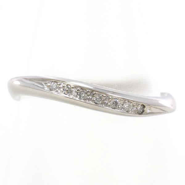 K14 White Gold Diamond Ring 11.5