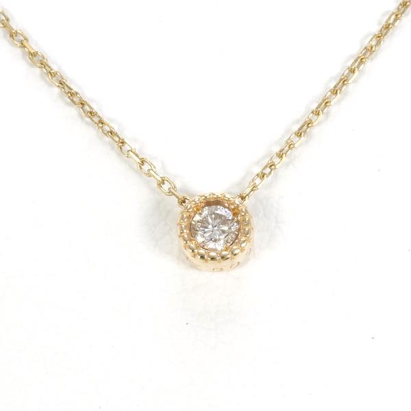 K10 Yellow Gold Diamond Necklace in Excellent Condition