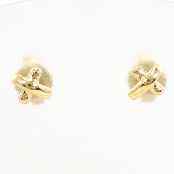 Tiffany & Co 18K Yellow Gold Kiss Earrings in Pristine Condition