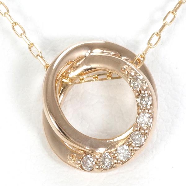 Canal 4℃ K18PG Diamond Necklace