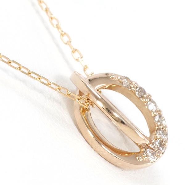 Canal 4℃ K18PG Diamond Necklace