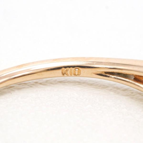 K10 Pink Gold Diamond Ring