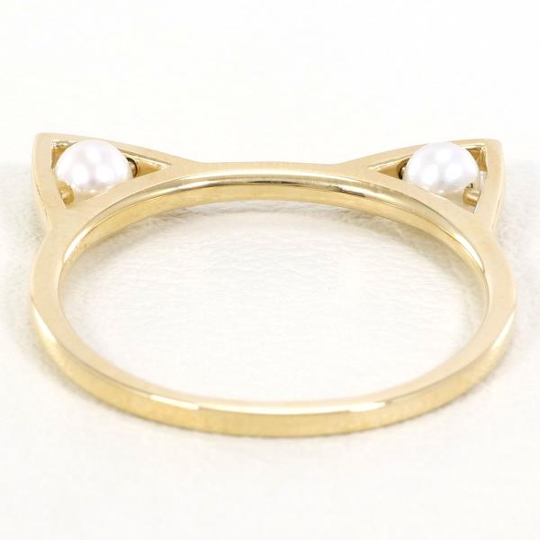 Star Jewelry K10 Yellow Gold Pearl Ring Size 11 in Excellent Condition