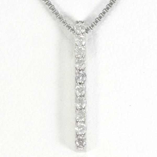 PT900 PT850 Platinum Diamond Necklace in Pristine Condition