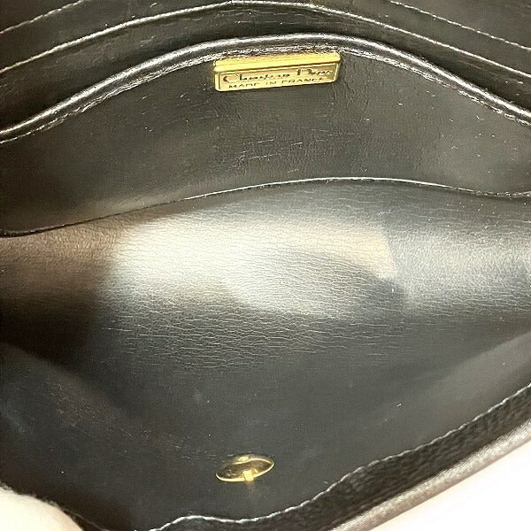 Dior CD Logo Leather Shoulder Bag in Good Condition