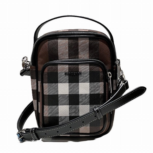 Burberry Nova Check 2WAY PVC Leather Messenger Bag in Great Condition