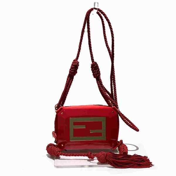 Fendi Satin Plastic 2WAY Handbag 8BK062 in Good Condition