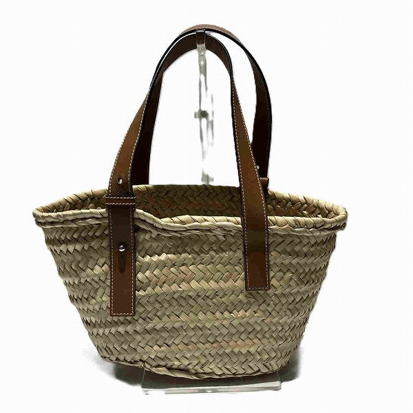 Loewe Raffia Leather Basket Small Tote Bag in Great Condition