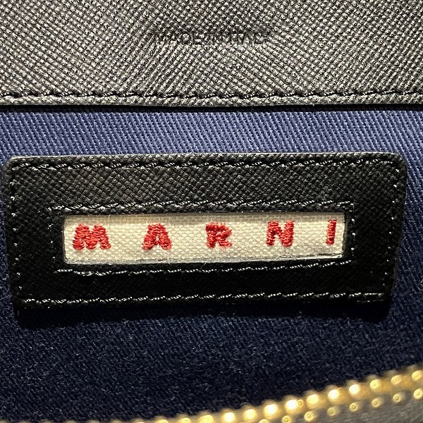 Marni Trunk Leather Shoulder Bag SBMPN09NO5LV520 in Good Condition