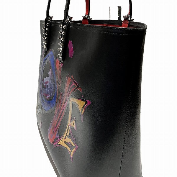 Christian Louboutin Leather Spike Studs Cabata Tote