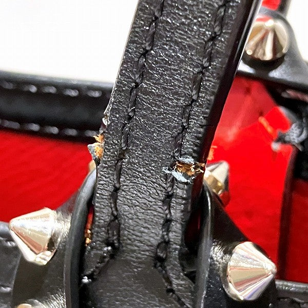 Christian Louboutin Leather Spike Studs Cabata Tote