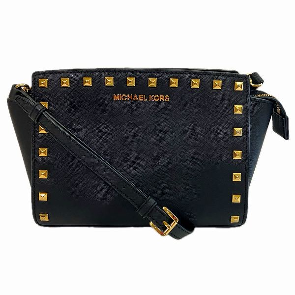 Michael Kors Black Leather Shoulder Bag