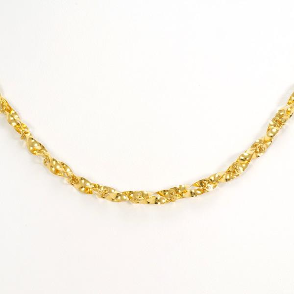 K24 Yellow Gold Necklace 6.1g 46cm in Excellent Condition