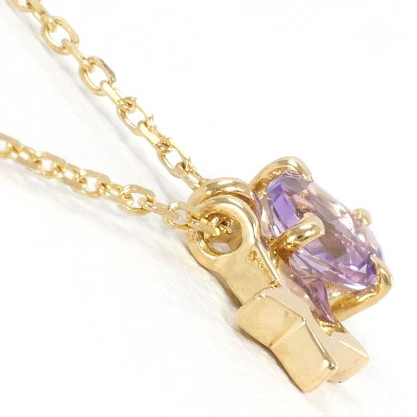 K18 Yellow Gold Amethyst Necklace in Excellent Condition