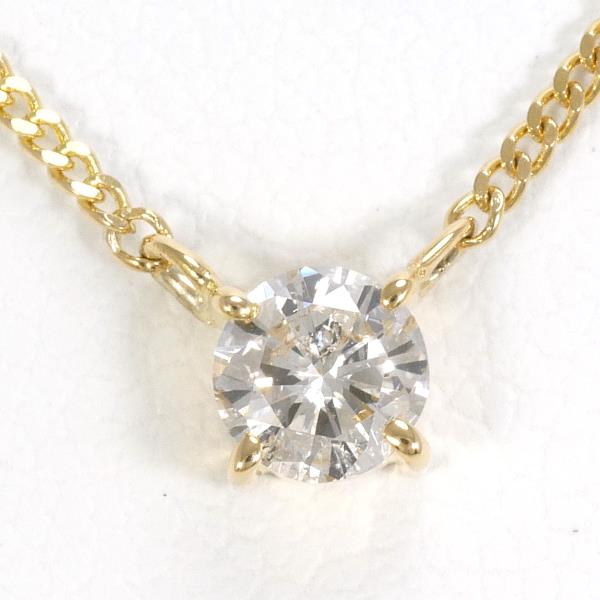 K18 Yellow Gold Diamond Necklace 0.23ct in Excellent Condition