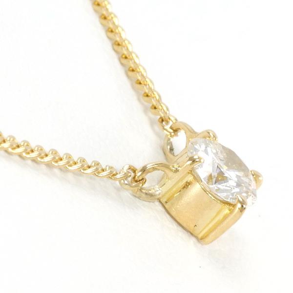 K18 Yellow Gold Diamond Necklace 0.23ct in Excellent Condition