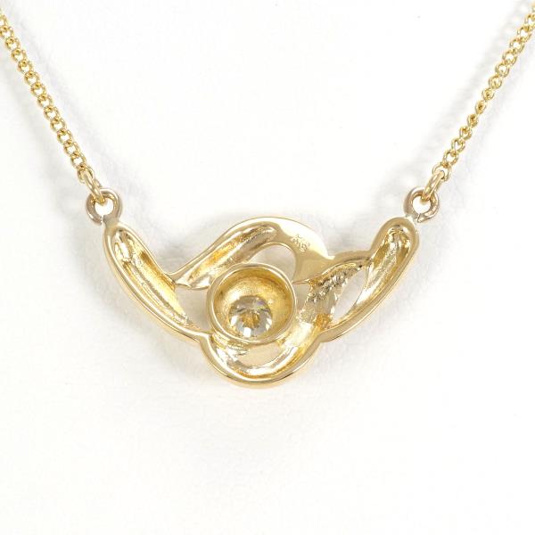 K18 Yellow Gold Diamond Necklace in Excellent Condition