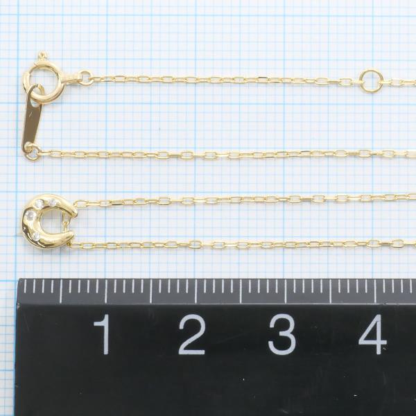 K18 Yellow Gold Diamond Necklace 0.02ct in Pristine Condition