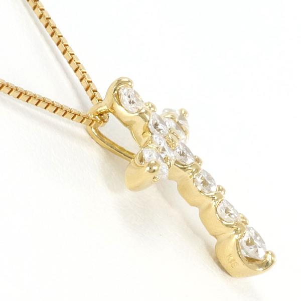 K18 Yellow Gold Diamond Necklace 0.51ct in Excellent Condition