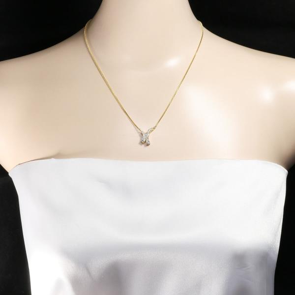 K18 Yellow Gold Diamond Necklace in Excellent Condition