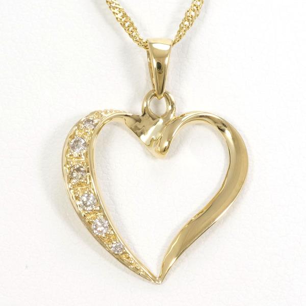 K18 Yellow Gold Diamond Necklace in Excellent Condition