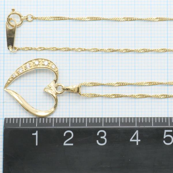 K18 Yellow Gold Diamond Necklace in Excellent Condition