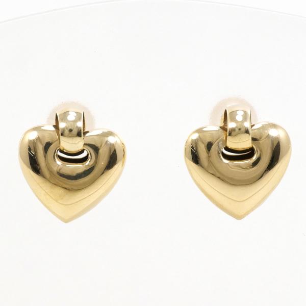 K18 Yellow Gold Earrings in Pristine Condition