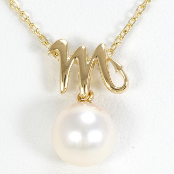 K18 Yellow Gold Pearl Necklace in Pristine Condition