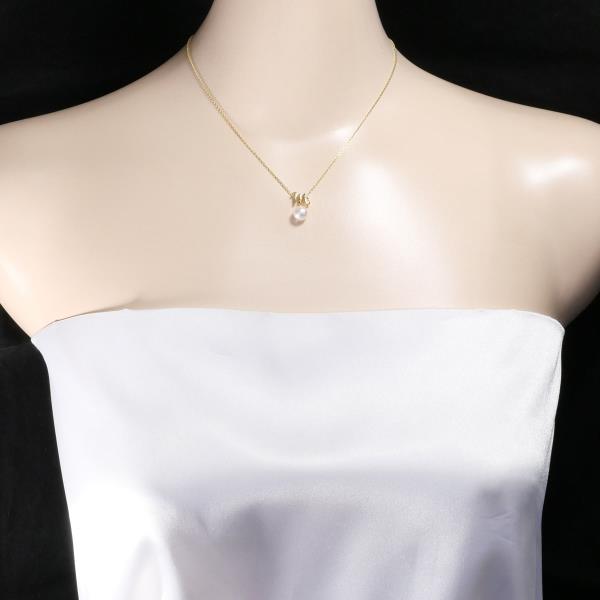 K18 Yellow Gold Pearl Necklace in Pristine Condition