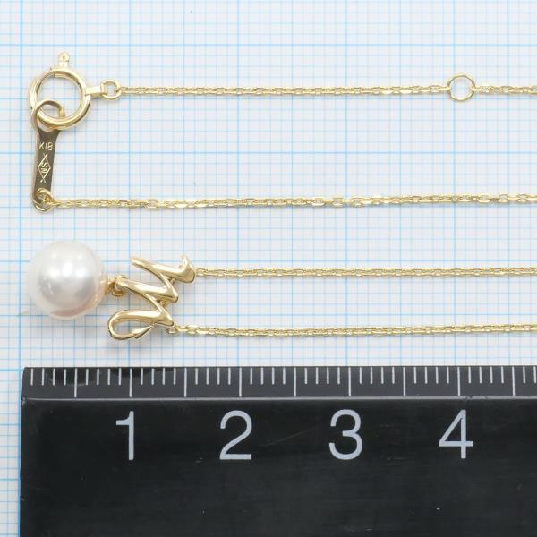 K18 Yellow Gold Pearl Necklace in Pristine Condition