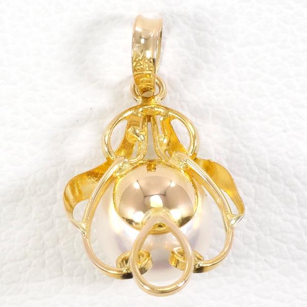 K20 Yellow Gold Pearl Pendant Top